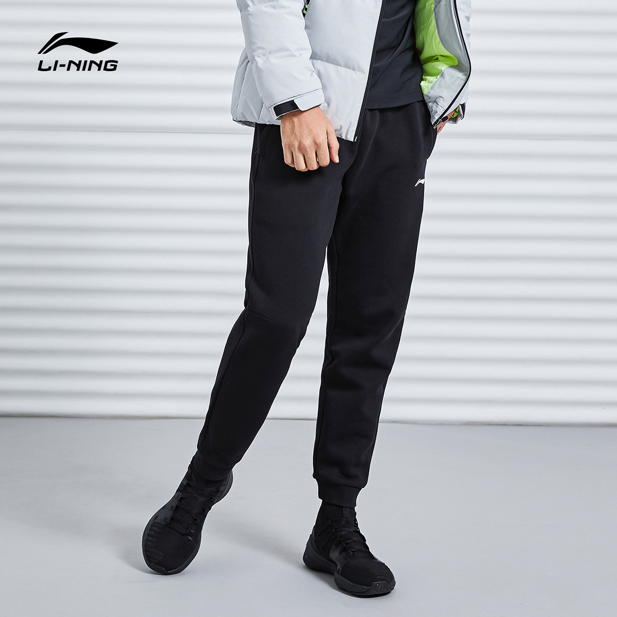 双11预售:li-ning 李宁 aklqa37 男款加绒运动裤