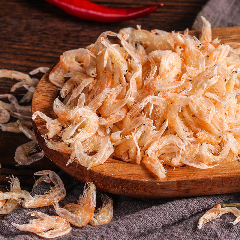 顺丰水产虾皮淡干芒种红膏即食制品特产包邮虾皮