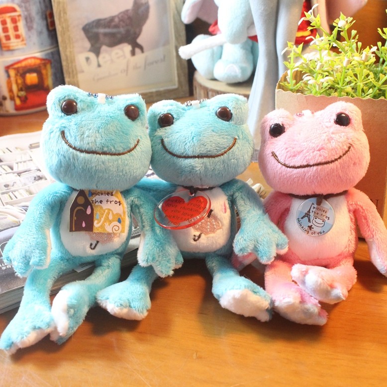 日单picklesthefrog青蛙毛绒公仔坐姿玩偶趴姿毛绒布艺类玩具