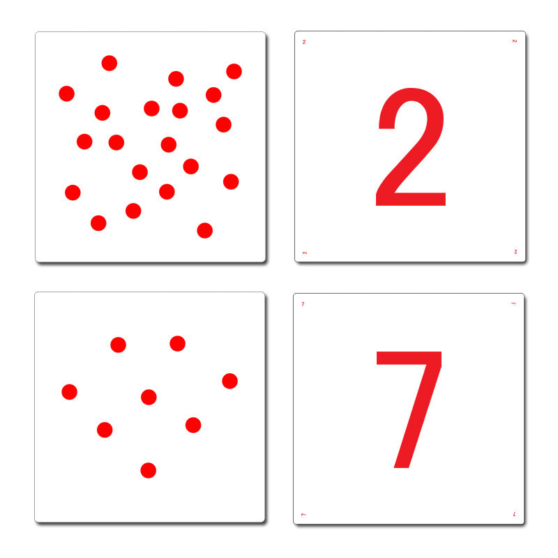 领优 杜曼闪卡 圆点卡点点卡0-3岁宝宝儿童婴儿数学卡片1-20早教