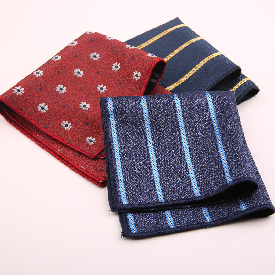 手帕男士结婚袋巾西装涤丝口袋西服方巾条纹口袋巾