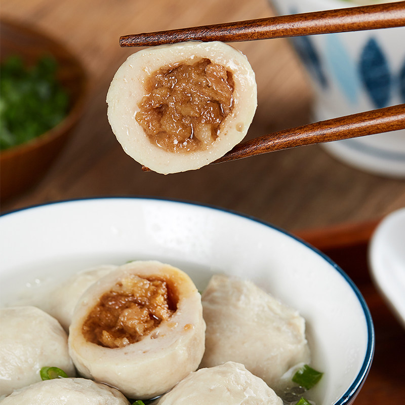 鱼丸厦门特产福州包心500g手工工大火锅食材鱼丸