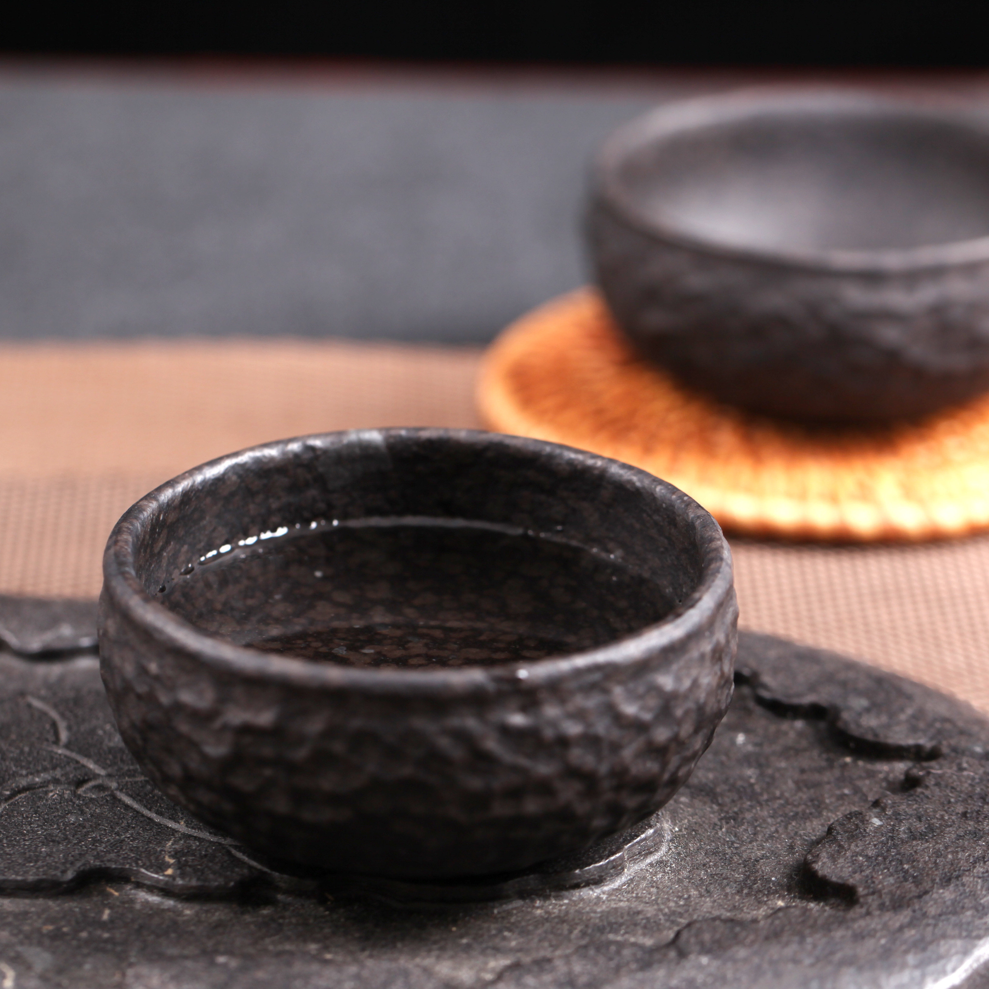 冰碛功夫单杯大容量主人茶具功夫茶岩茶雕刻石雕刻茶杯