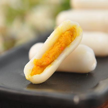 蛋黄年糕唐人基咸夹心200g咸蛋火锅店商用烧烤年糕