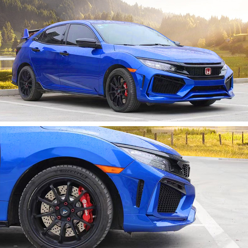 思域适用于包围保险杠新思域两厢rs大包前杠1621款汽车包围