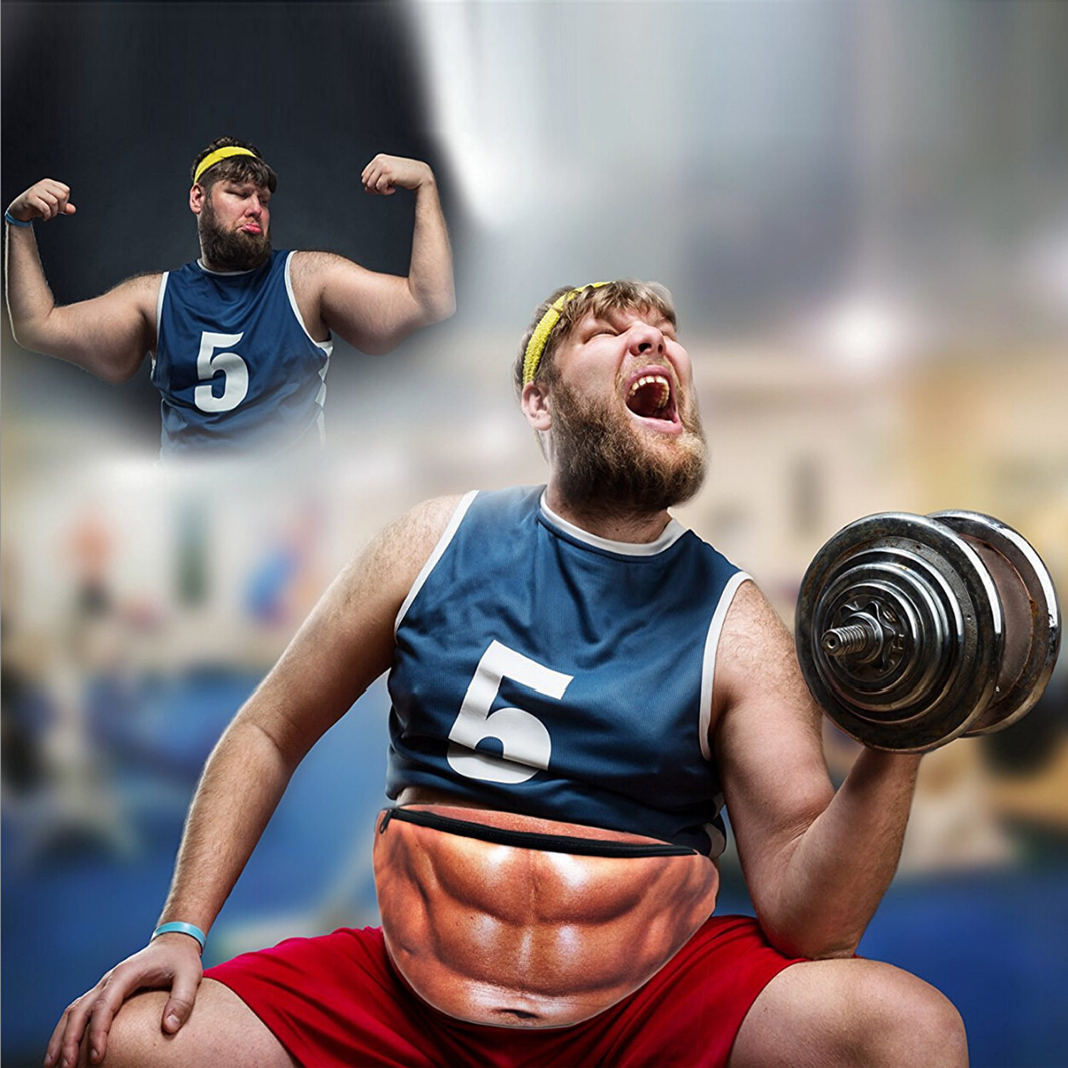 dadbag创意搞怪啤酒肚假肚皮腰包防水防盗仿真大肚腩屁股户外腰包