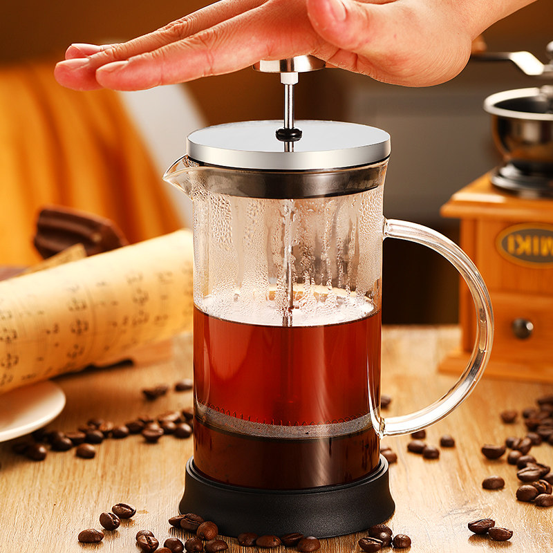 法压壶手冲咖啡壶家用咖啡机泡式打奶过滤冲茶器玻璃咖啡器具套装