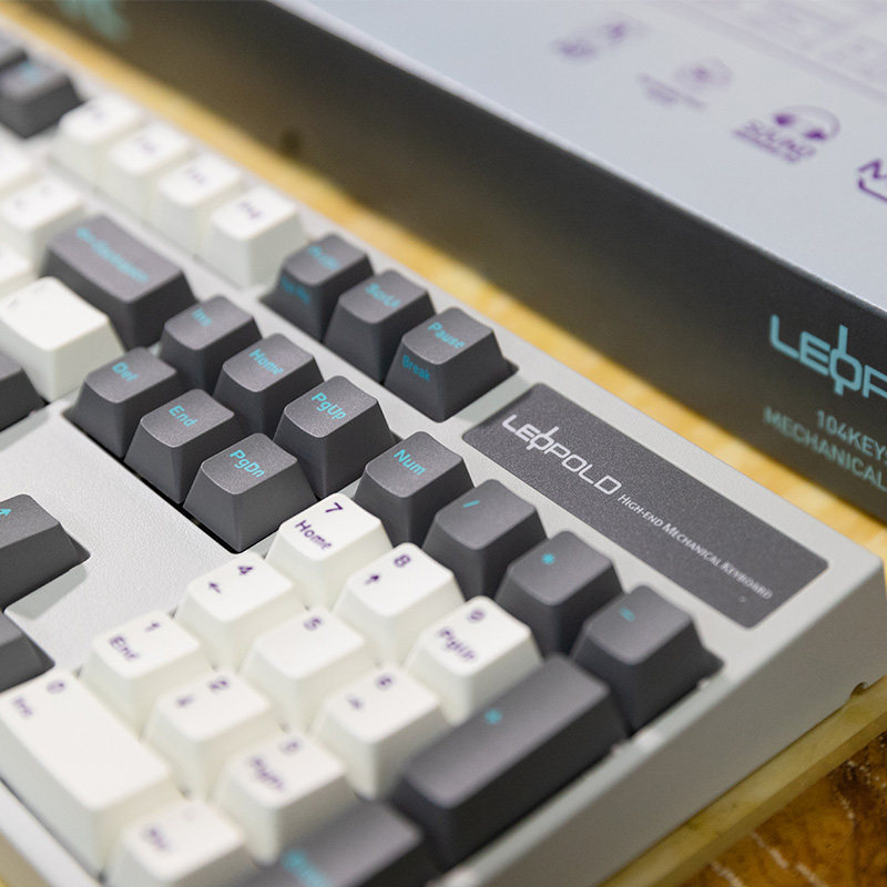 利奥博德 leopold fc900r oe 新款pd键帽 高抗打油十周年灰蓝sky