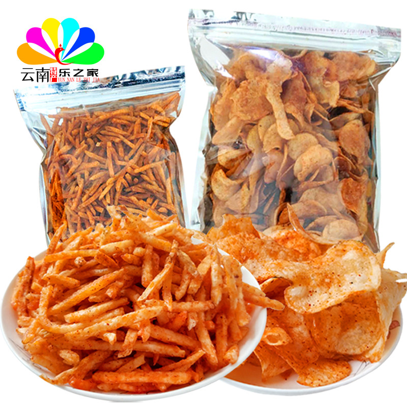 云南特产陆良麻辣洋芋丝酥里香土土豆休闲零食膨化食品
