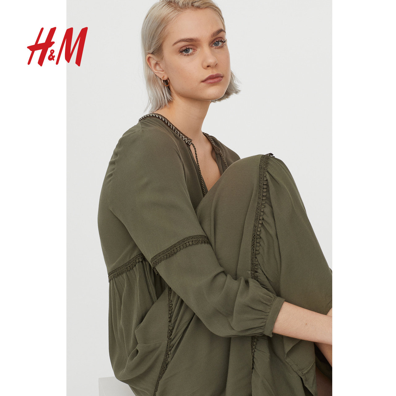 hmdivided女装裙子子女衣服2020新款长款黑色连衣裙