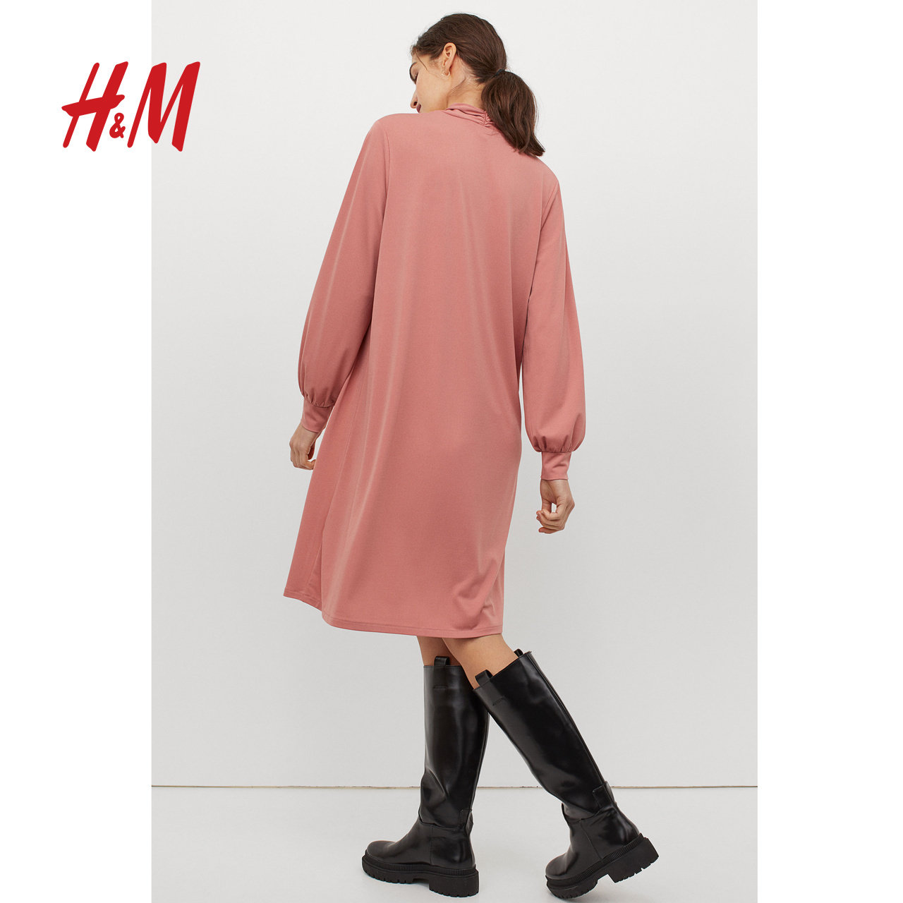 hm女装新年战裙女衣服2021春装新款青果连衣裙连衣裙