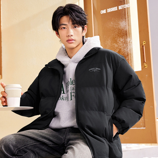 361棉服男装2025冬季新款保暖冬装上衣立领短棉服宽松休闲外套男