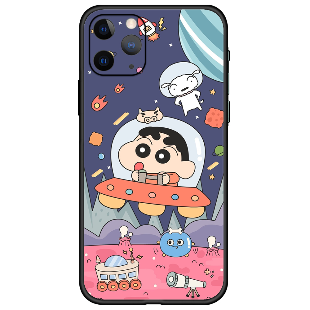 日系动漫卡通手机机壳适用苹果蜡笔小新个性创意iphone12手机保护套