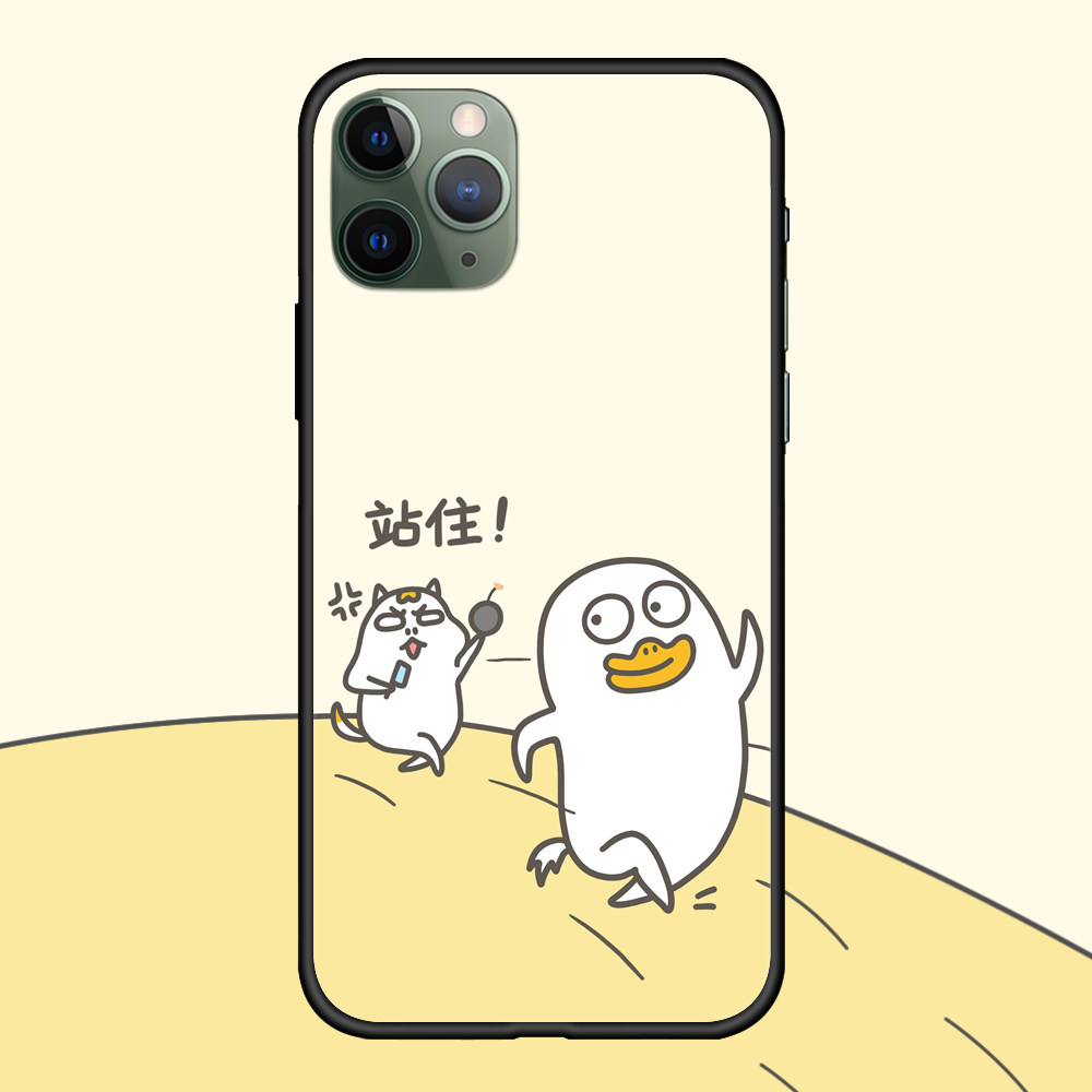 沙雕卡通小刘适用iphone12手机机壳11promax保护套苹果手机保护套