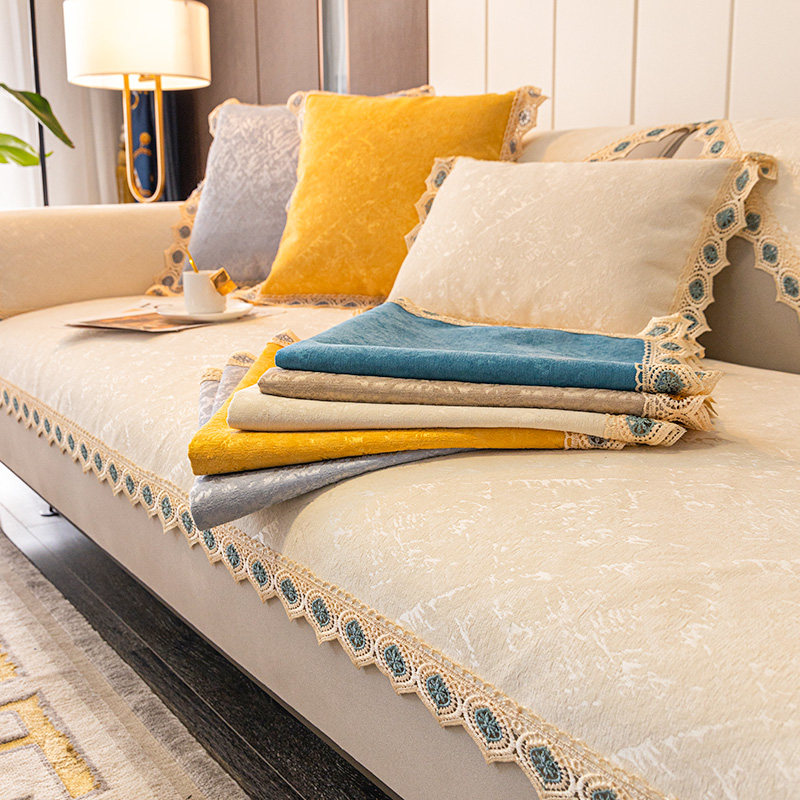 北欧欧式防滑靠背盖布沙发座套四季通用简约沙发垫