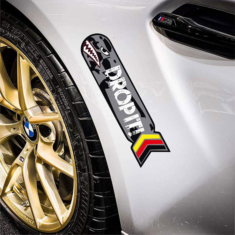 汽车贴纸划痕遮挡遮盖车头前保险杠