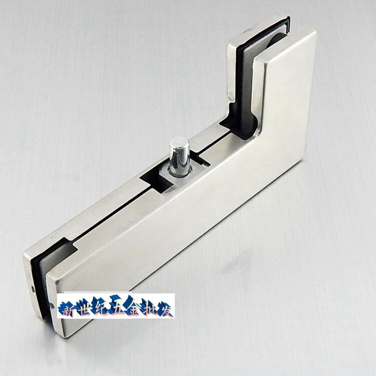 玻璃门大号加厚曲夹地弹簧曲门夹可15mm玻璃无框门夹