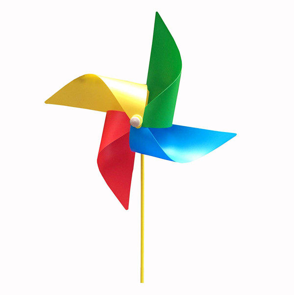四色pp塑料制品韩版彩色大中小四角风转外景楼盘风车