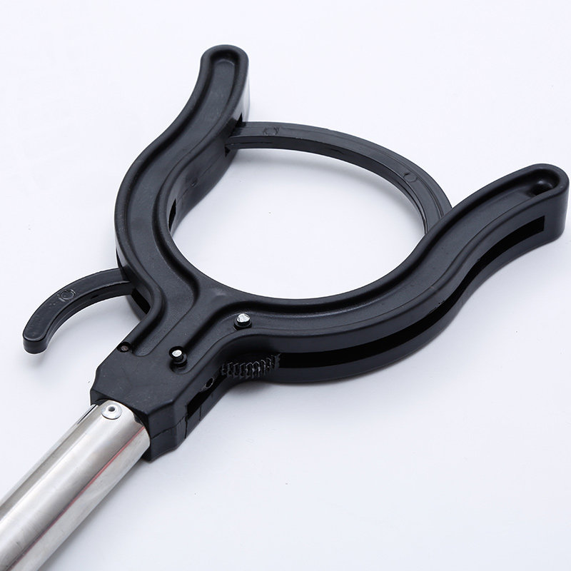 途虎带锁脚叉防暴钢叉伸缩脚叉颈叉抓捕器抓捕叉校园安保防护器材