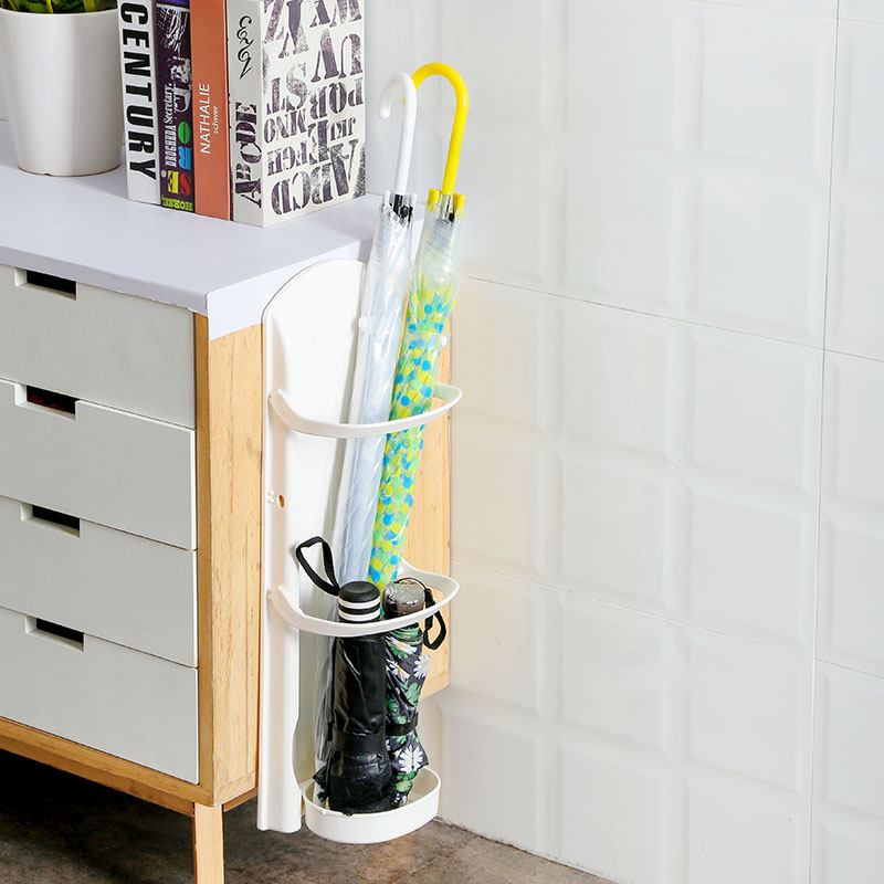 雨伞收纳架挂门口家用小伞桶沥水架创意壁挂式架子家用雨伞架