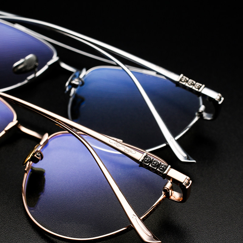 edhardy代购埃德哈迪眼镜镜框近视可配纯钛方框眼镜架