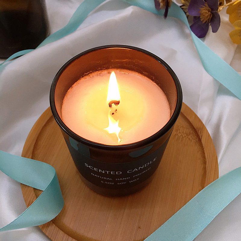 蜡烛ins小众北欧香薰卧室安神神助大豆蜡香香薰蜡烛