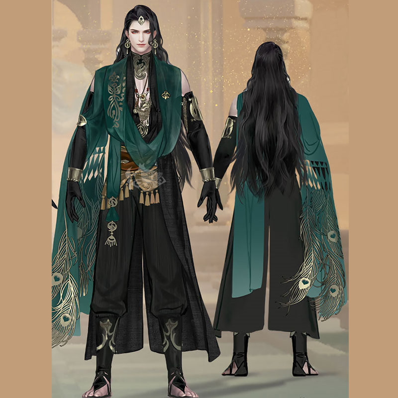 一梦江湖成男伽蓝焚誓coscosplay定制cosplay配件