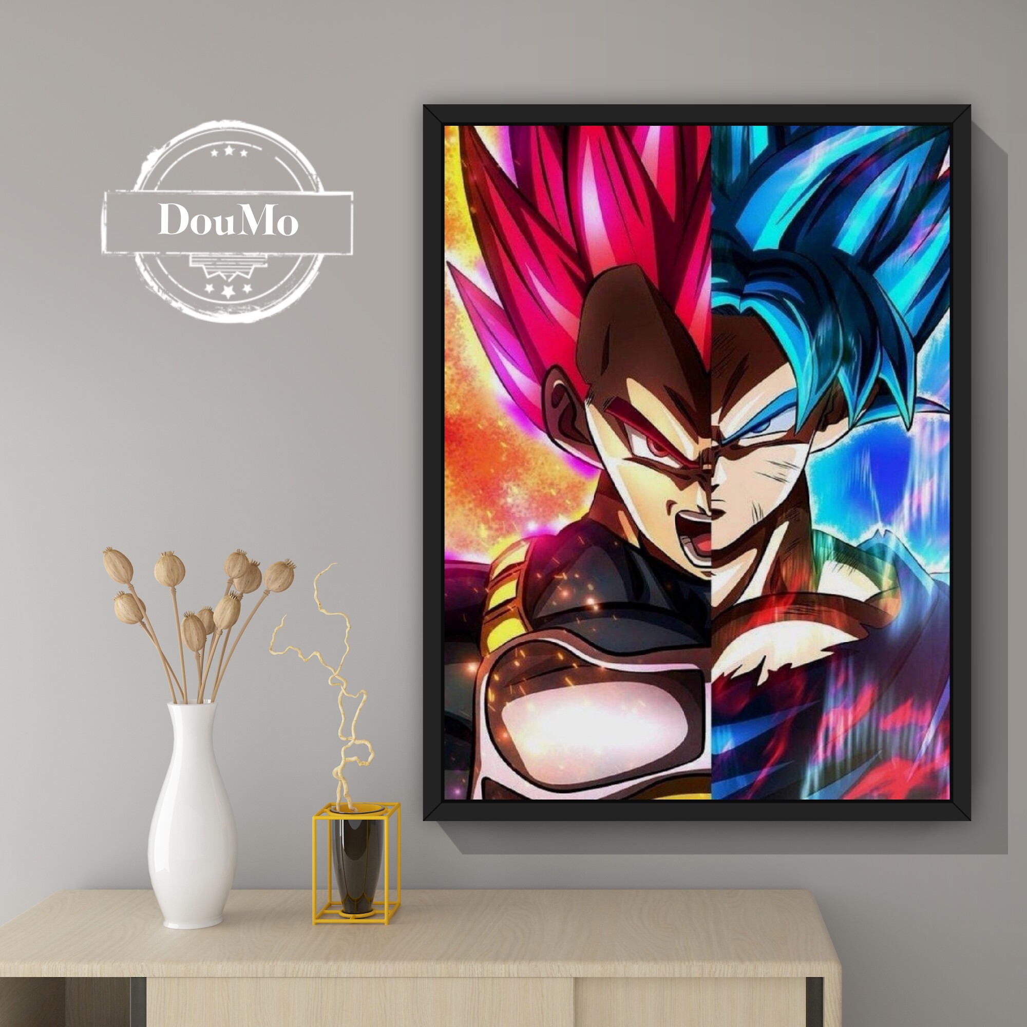 龙珠数字油画diy填色治愈减压动漫零基基础丙烯diy