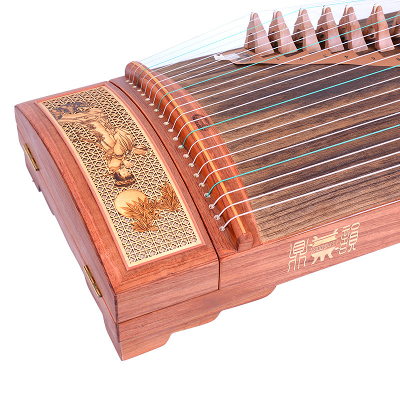 鼎韵上海903l霓裳月色花梨烙画考级演奏古筝古筝