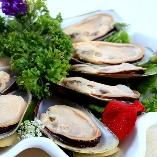 口贝海虹1000克特价深海绿口贻贝贝类制品