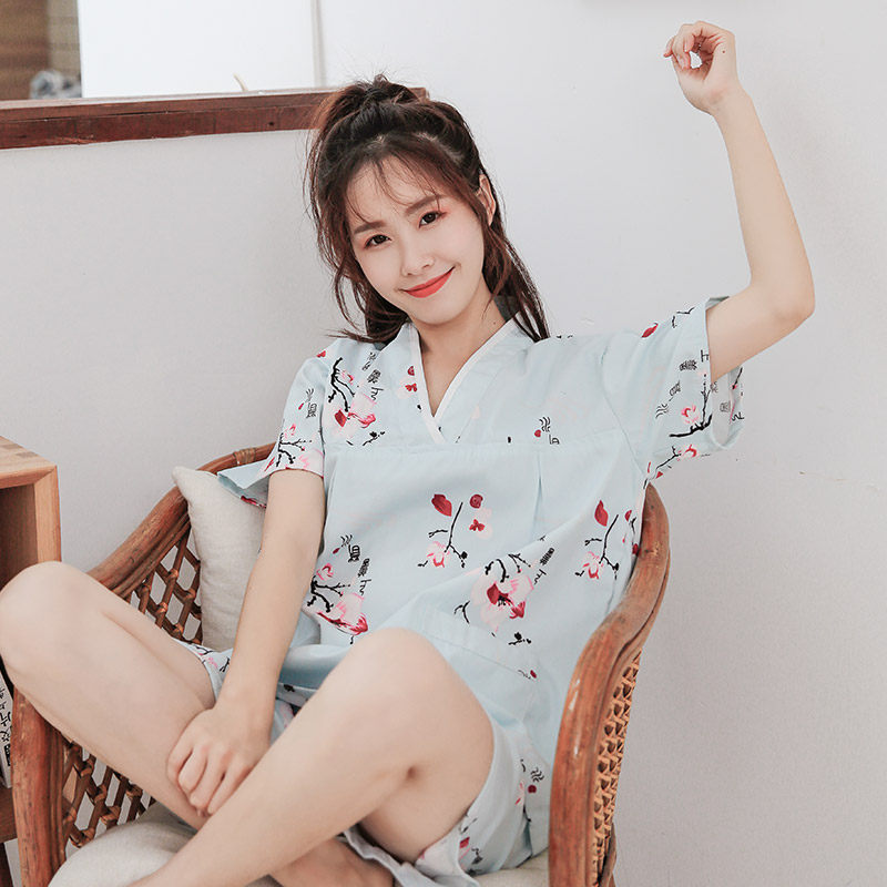 汗蒸服女纯棉亲子装安然纳米全棉桑拿服