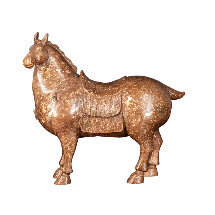 云南斑铜唐马客厅卧室书房办公室家居装饰手工手工制摆件