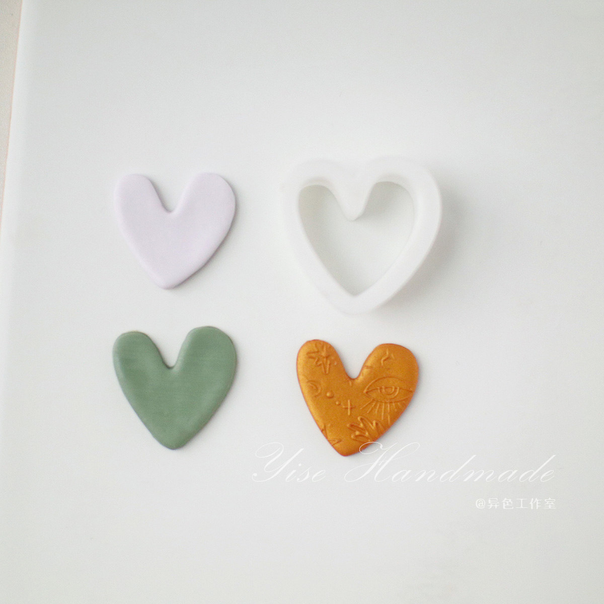 228元可换独家定制软陶耳饰情人节爱心模具粘土其他diy饰品配件