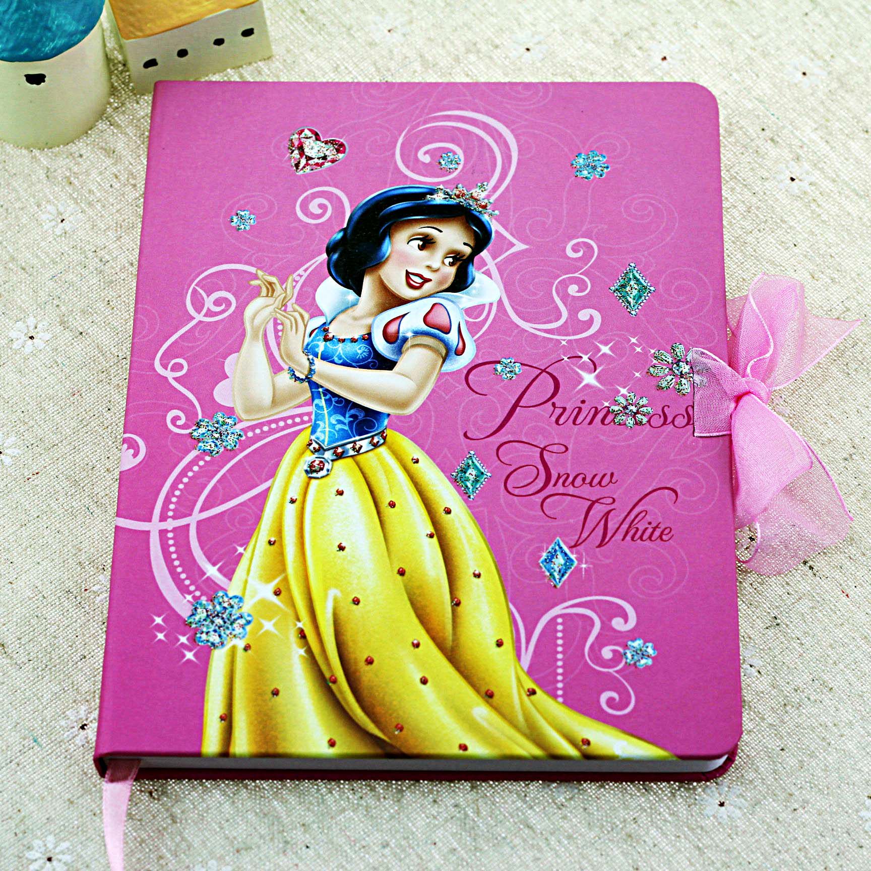 博士迪斯尼公主彩带日记本白雪公主美人鱼笔记本记事记事本笔记本
