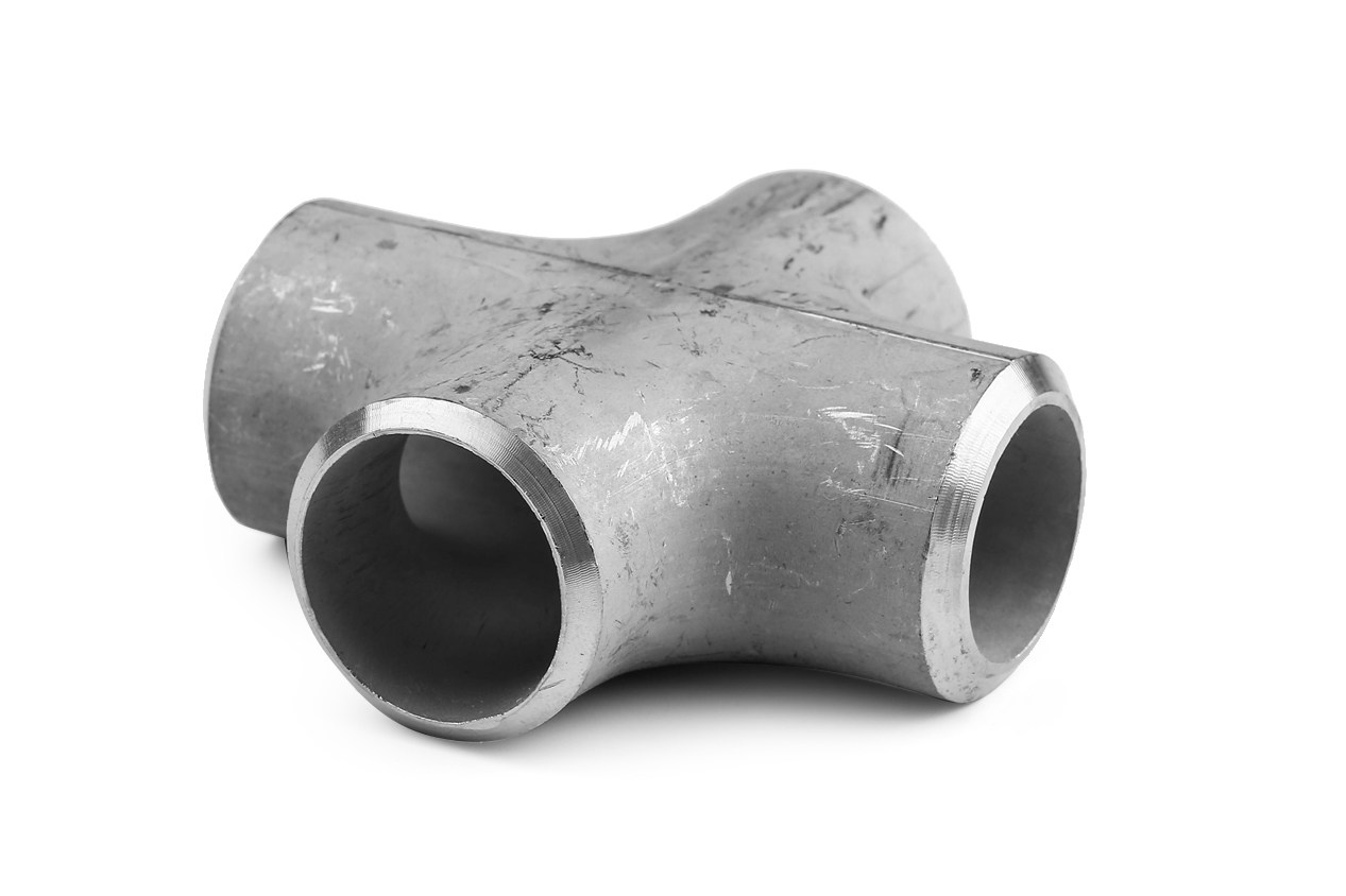 304冲压四通18-219接头工业无缝对焊接等径变径不锈钢管件原色403