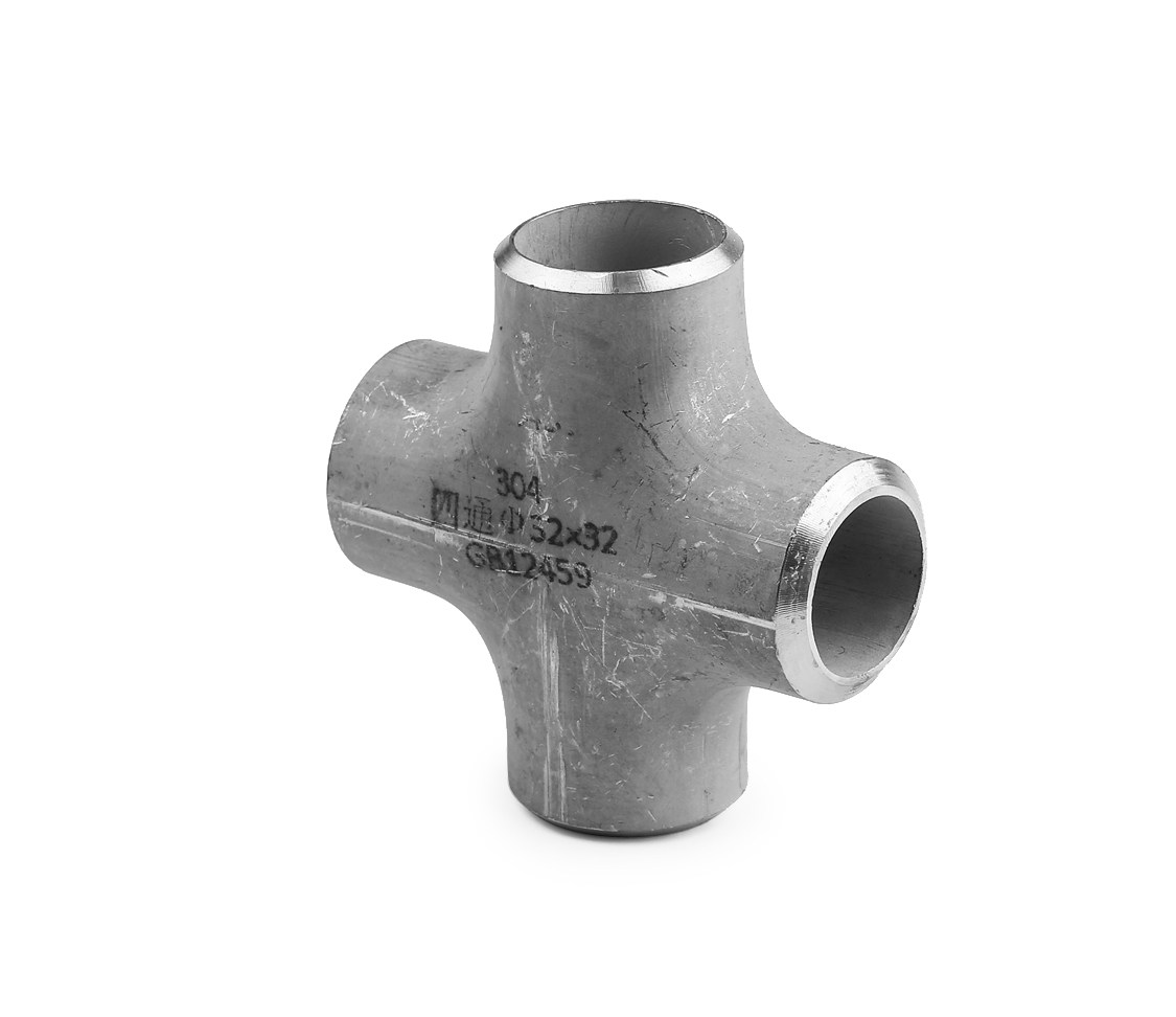 304冲压四通18-219接头工业无缝对焊接等径变径不锈钢管件原色403