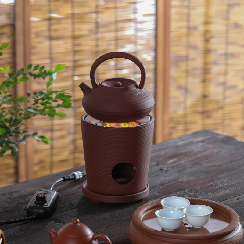 茶炉炭炉手工红泥潮州功夫电热小火炉改装电炉茶道