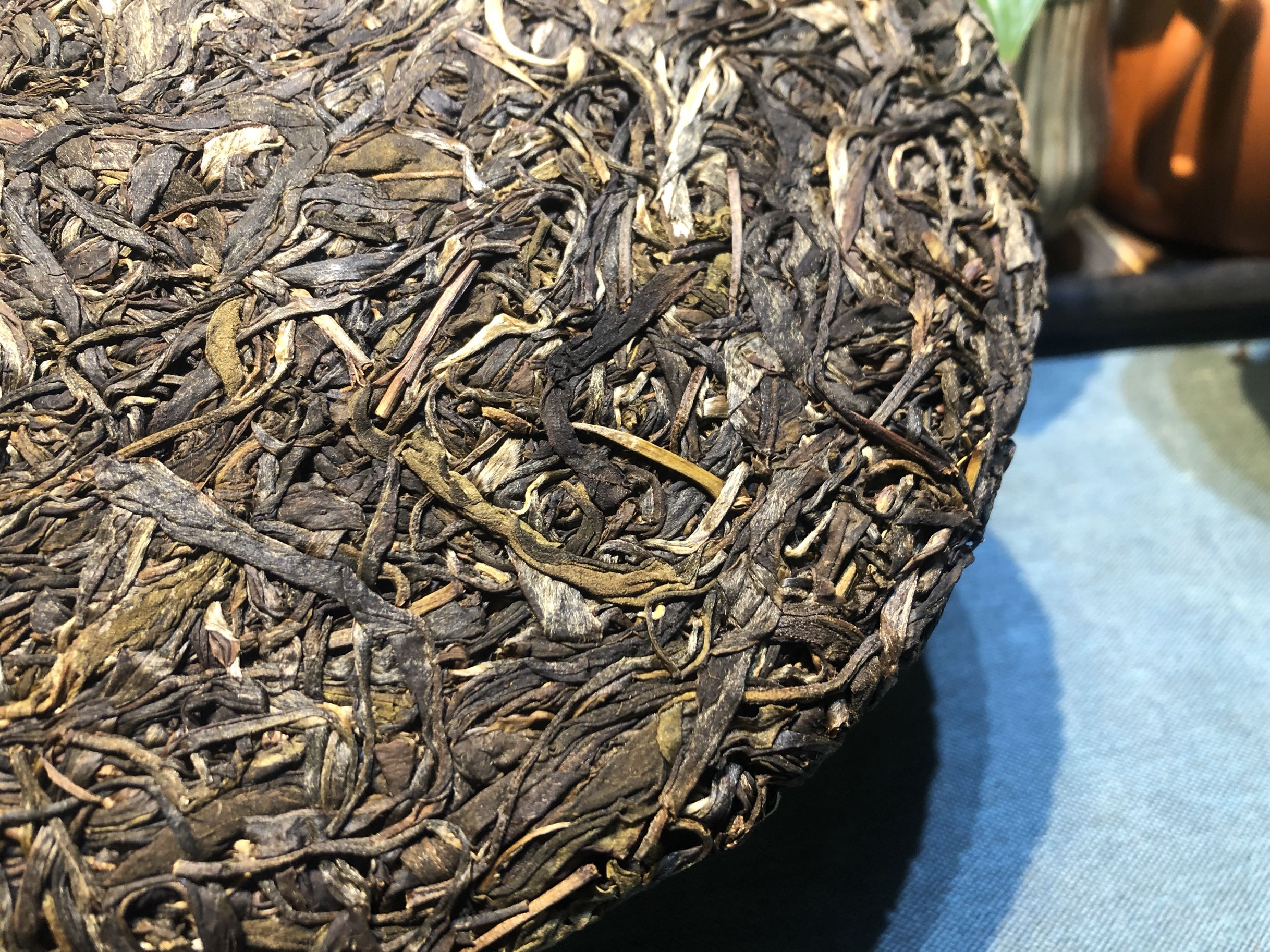 昔归2016年古树忙麓山陈年普洱茶叶生茶临沧普洱