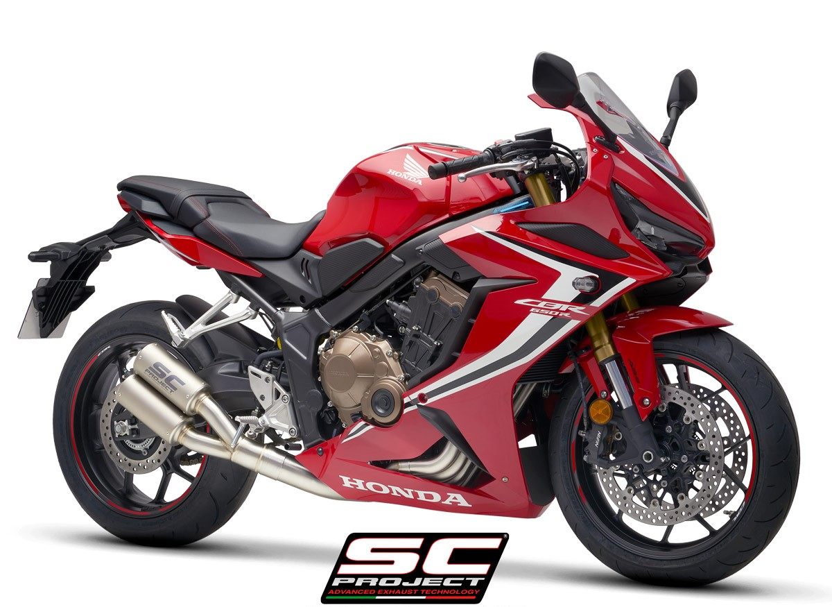 适用于本田cbr650r crt双管全段排气改装 cb650r 重g社sc排气改装