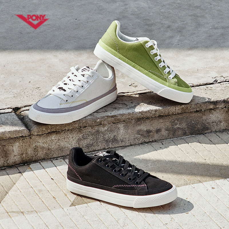 pony帆布男女滑板鞋春夏款休闲鞋