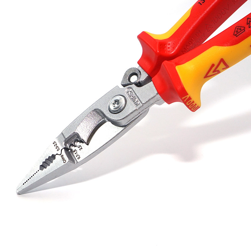 knipex凯尼派克德国原装进口绝缘电工多功能钳子剥线钢丝钳