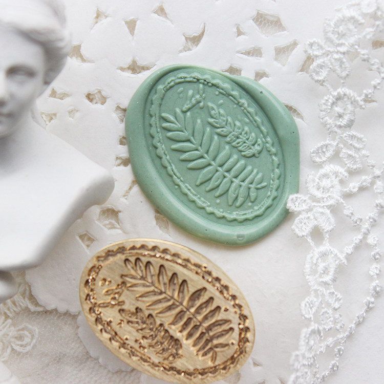 印章moodtape复古火漆封印头信蝴蝶结向日向日葵葵花成品印章