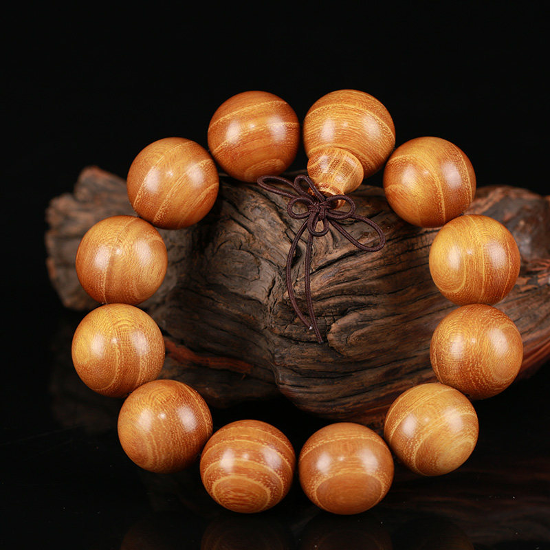 山东柘木手串老料柘原木手串女木质108颗男士手串手链