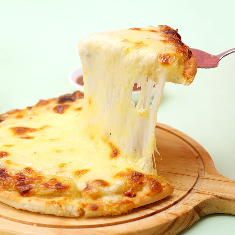 俏侬榴莲披萨8英寸半成品薄底比萨芝士拉丝家用预制披萨