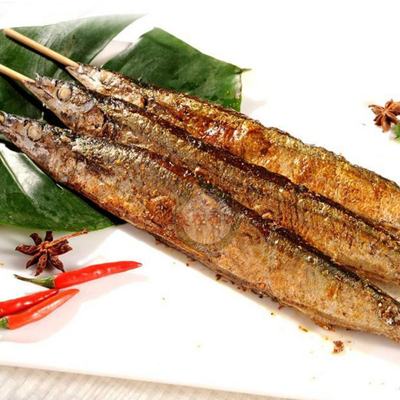 半成品烧烤刀鱼冷冻水产海鲜油炸铁板日料剑鱼秋刀鱼