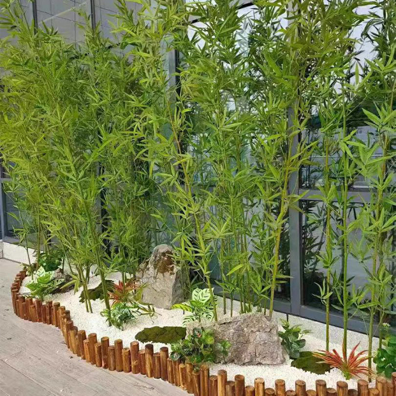 竹子仿真造景景观室内户外植物装饰屏风背景仿真绿植