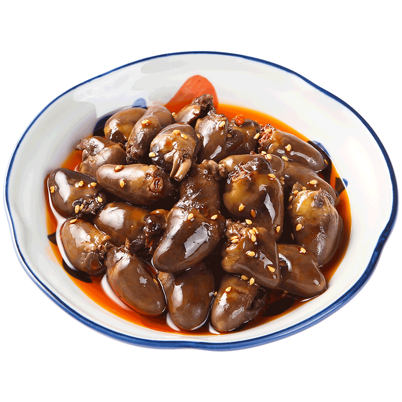 全店3袋包邮油卤鸡心休闲小吃香辣熟食鸡肉鸡肉零食