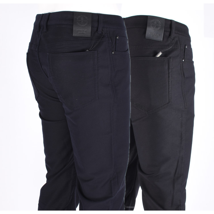 比音勒芬专柜正品男装 冬季长裤棉质直筒厚款保暖牛仔裤364170732