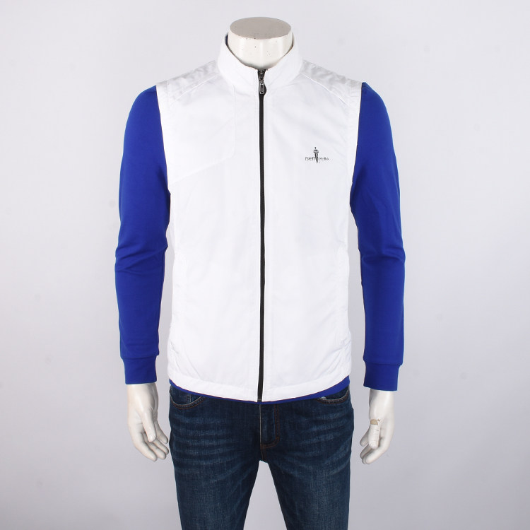 比音勒芬专柜男装正品秋季薄款纯色都市时尚马甲背心