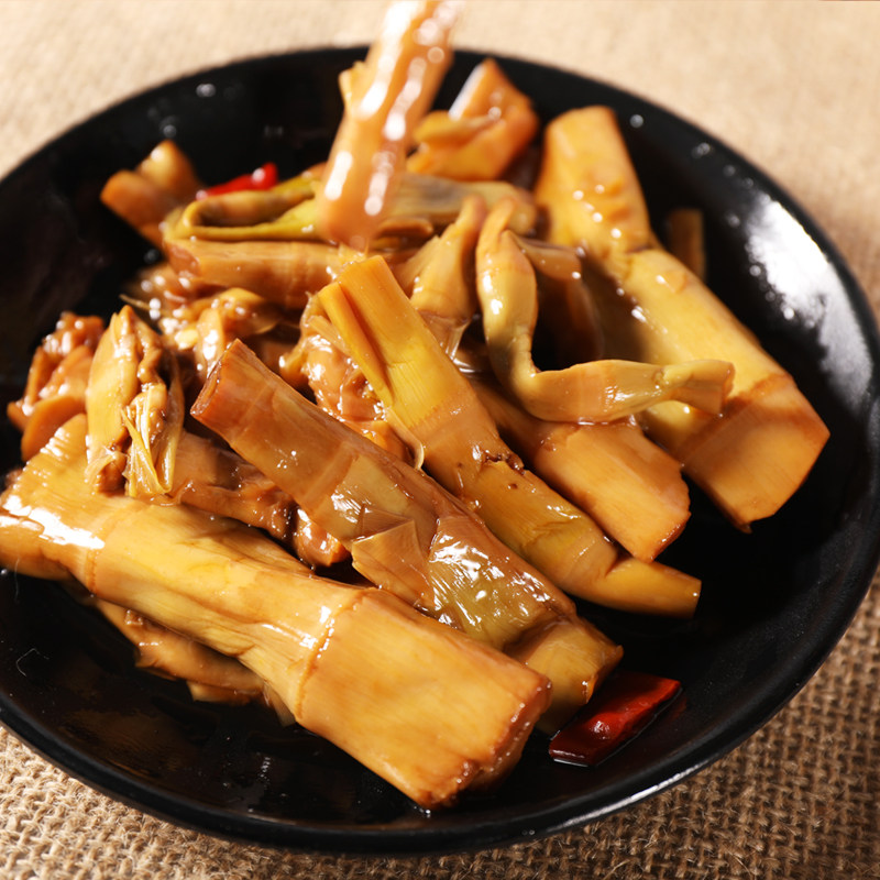 临安天目卤笋尖扁尖开袋食油焖笋下饭菜真空130克笋类制品